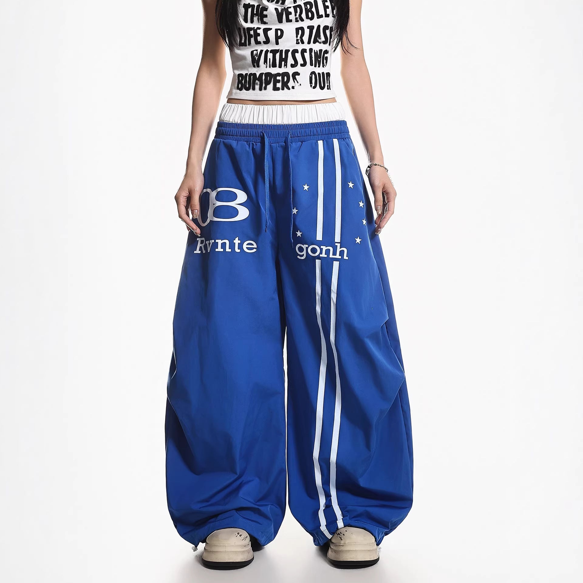Waistband Paratrooper Cargo Pants for Women