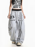 Waistband Paratrooper Cargo Pants for Women