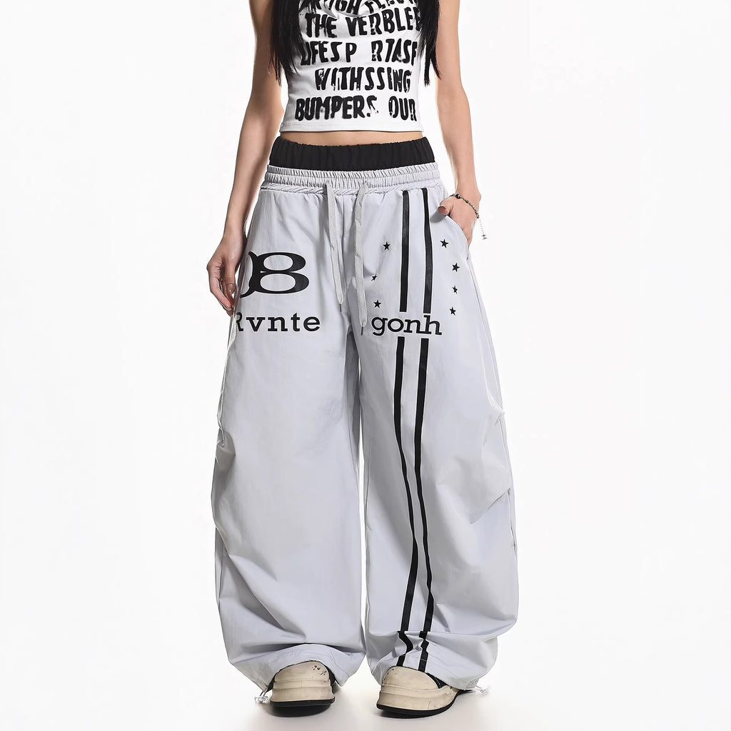 Waistband Paratrooper Cargo Pants for Women